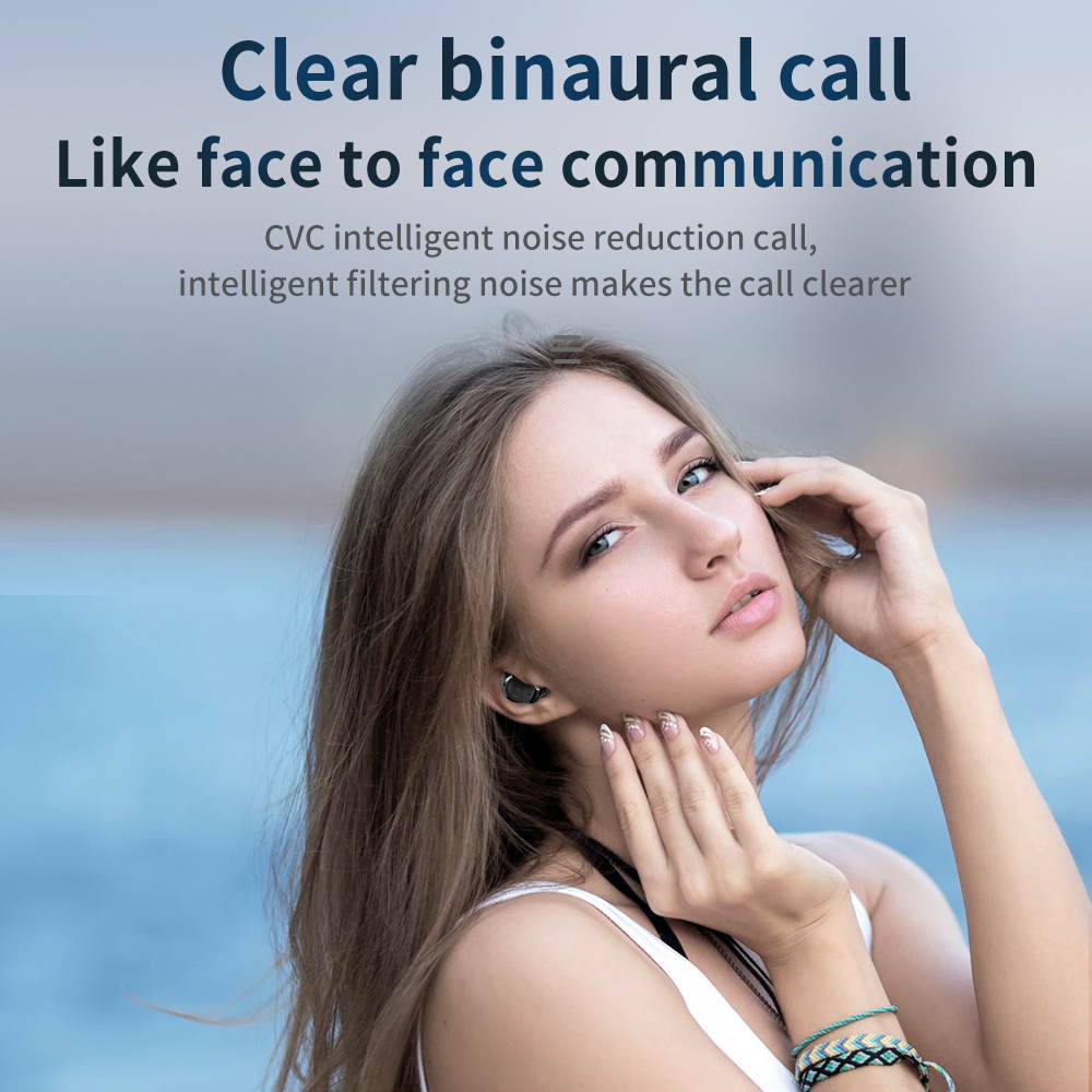 TWS Bluetooth 5.0 Earphones M7S Wireless Headphones Stereo Gaming Headset Mini Earbuds 1500mah charging Box Black