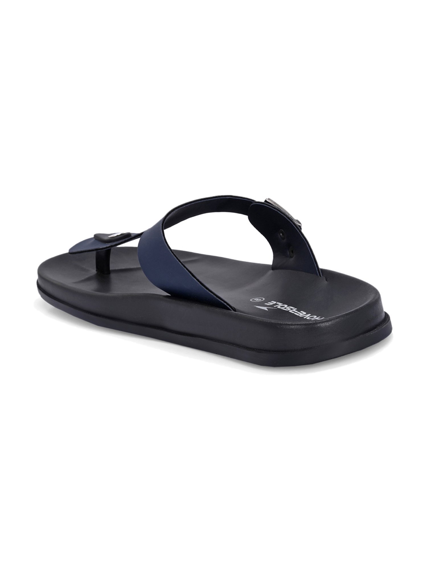 Hoversole Men's Navy T-Strap Sandals
