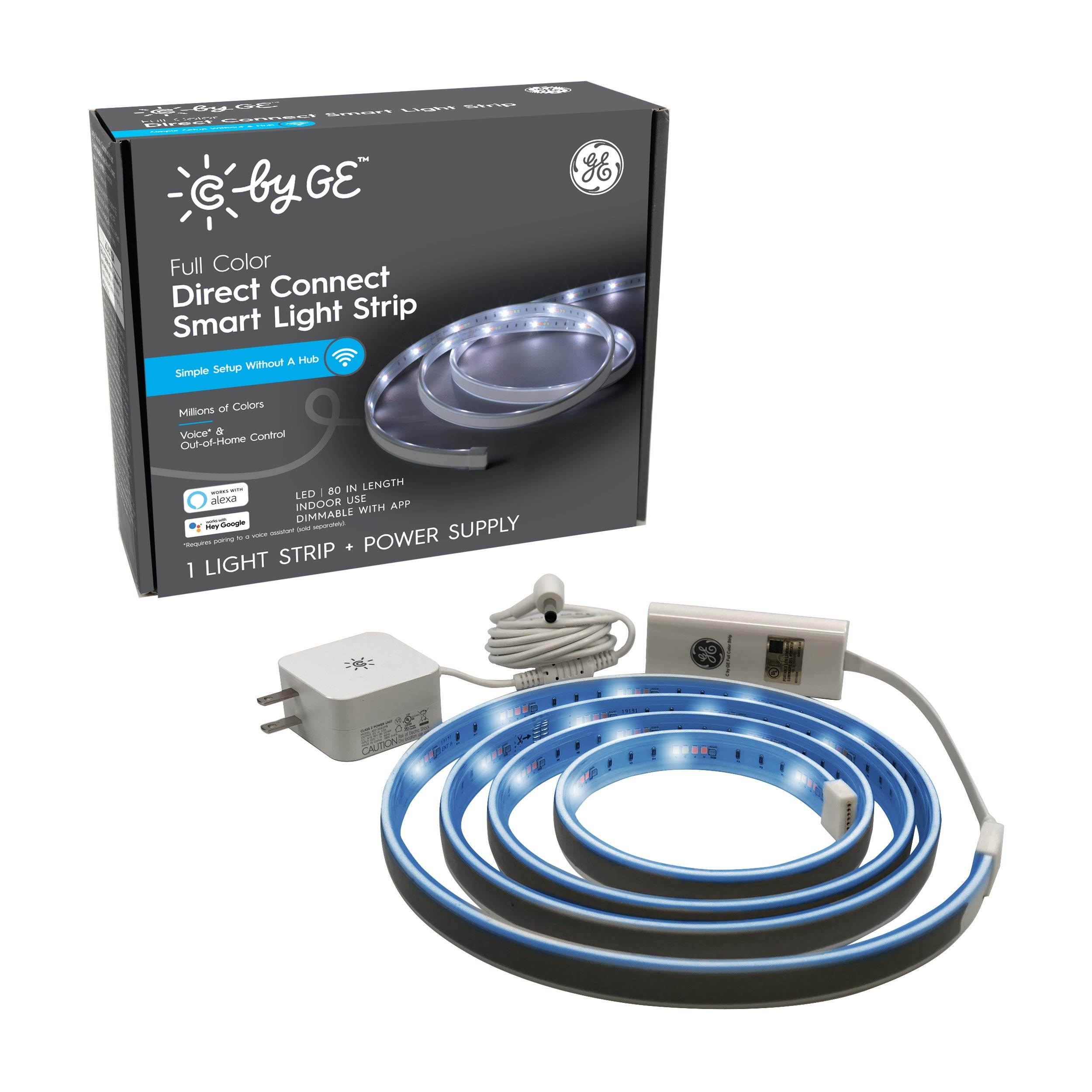 C by GE Full Color Direct Connect Smart LED Light Strip (80 inch Light Strip + Power Supply)