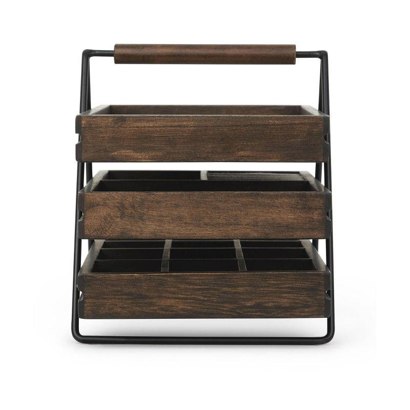 Terrace Jewelry Storage Box Black/Walnut - Umbra