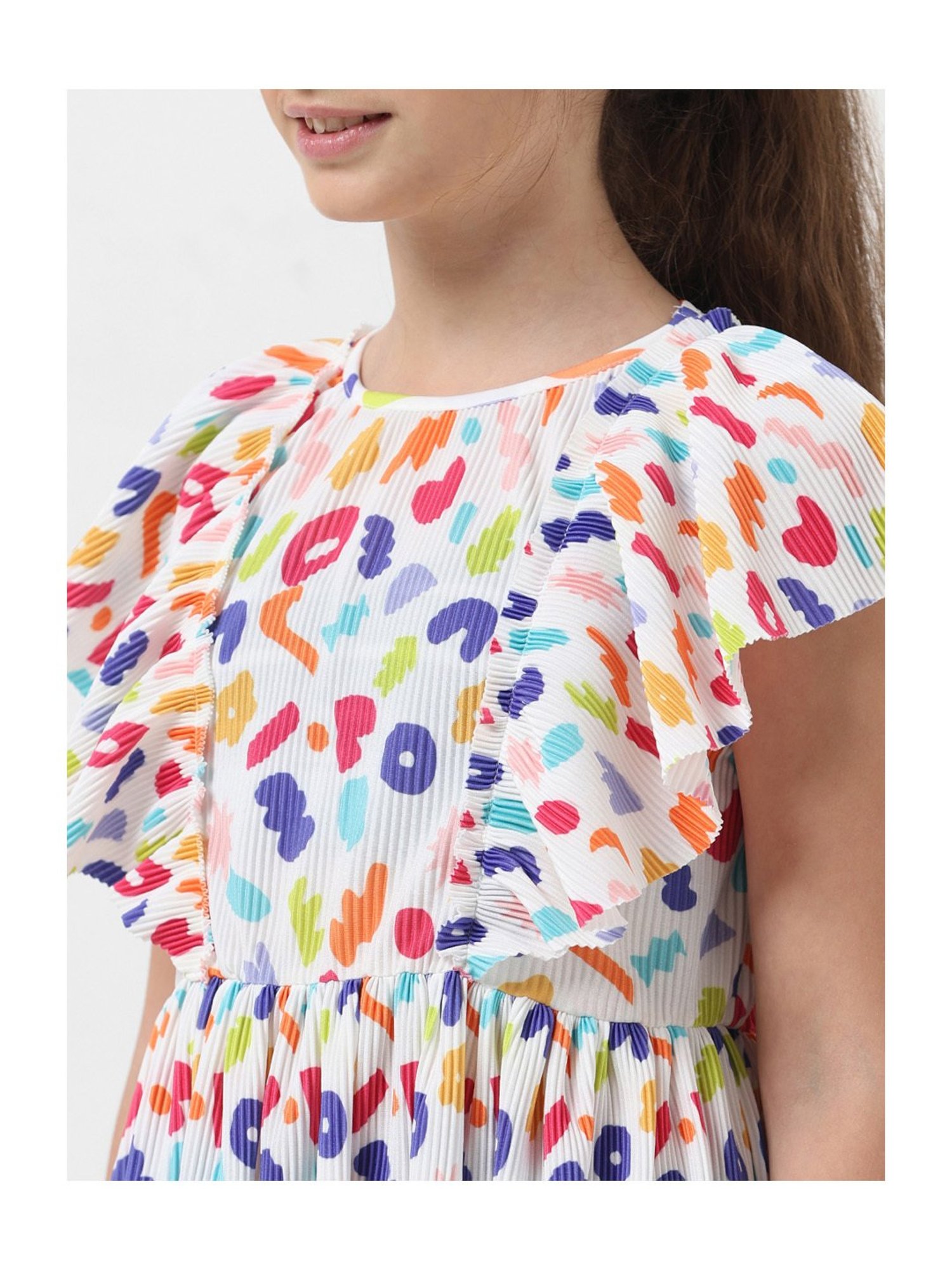 VERO MODA GIRL Multicolor Printed Dress