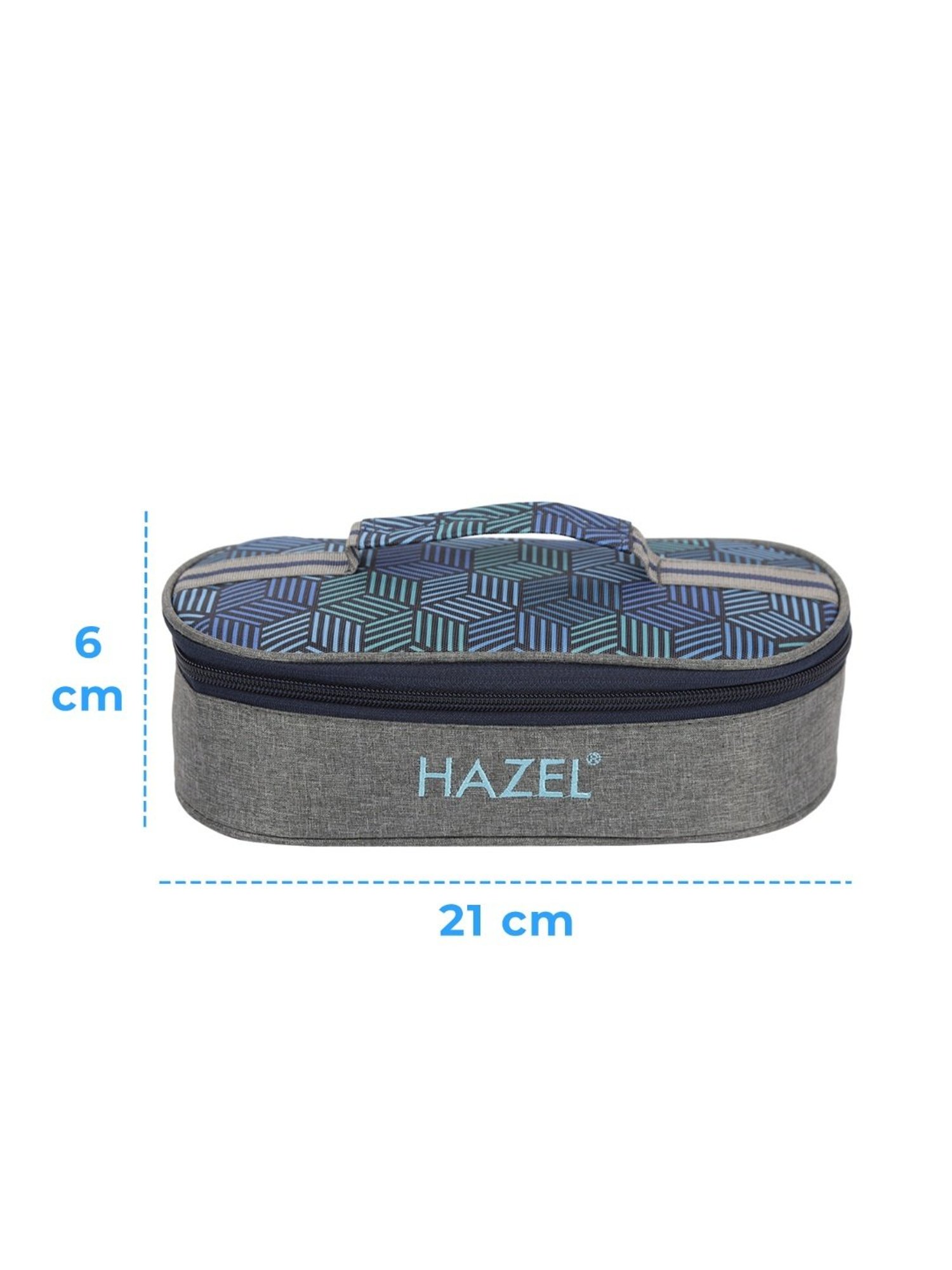 HAZEL Grey Fabric Tiffin Cover Bag