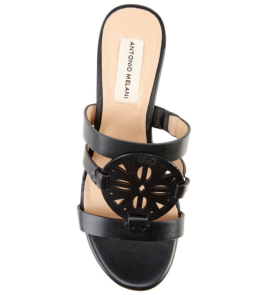 Antonio Melani Quinnlynn Leather Wedge Sandals