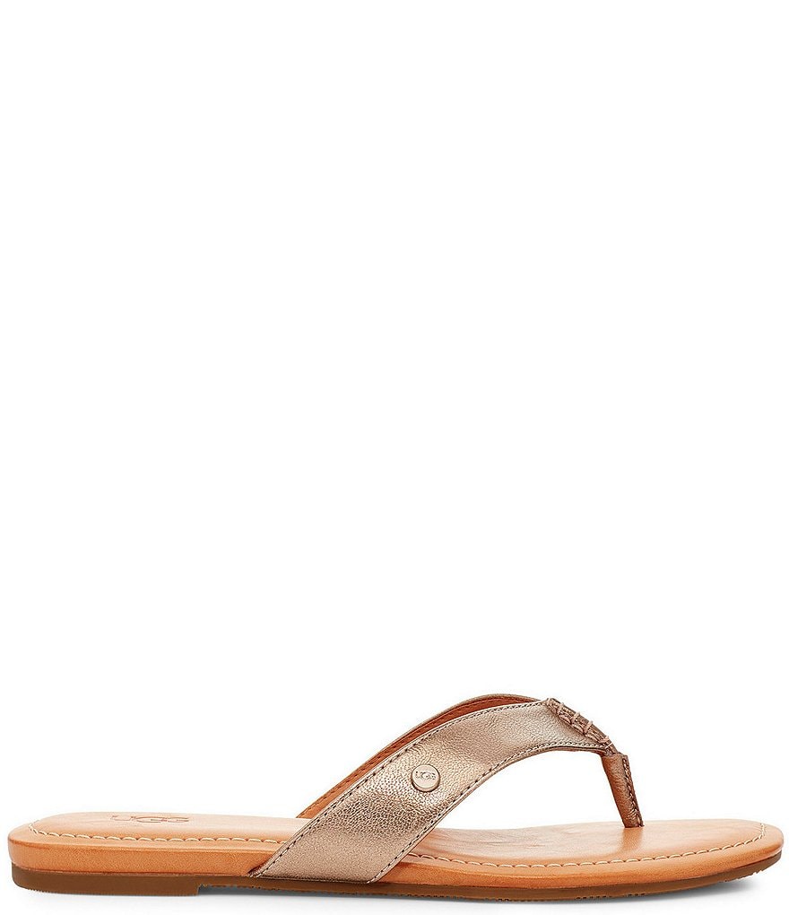 UGG&reg; Tuolumne Leather Flip Flops