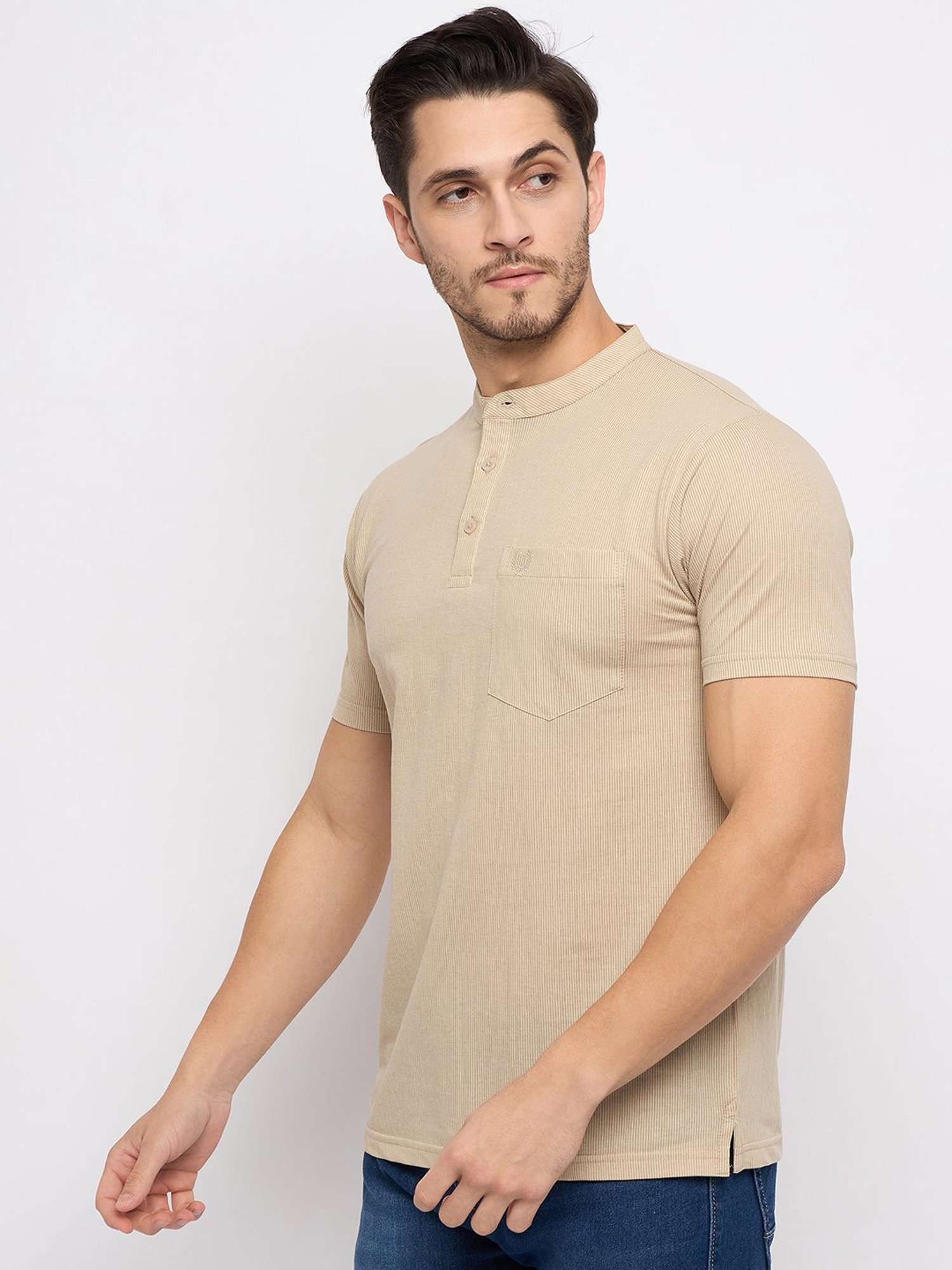 Duke Beige Regular Fit T-Shirt