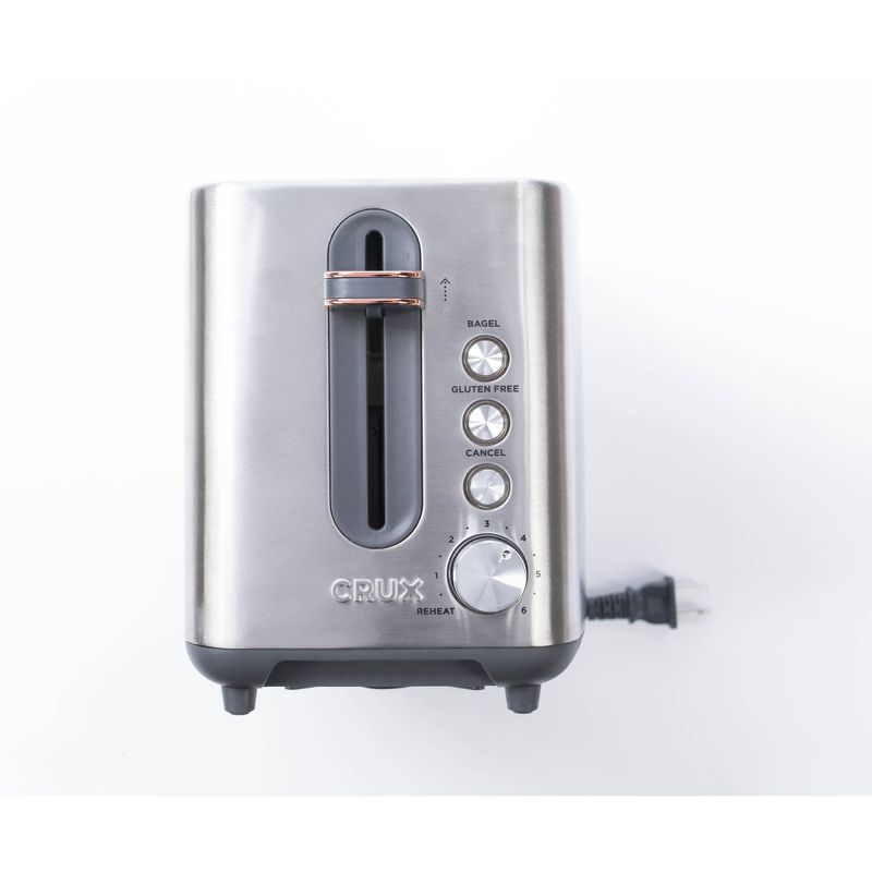 CRUX 2-Slice Toaster - Silver