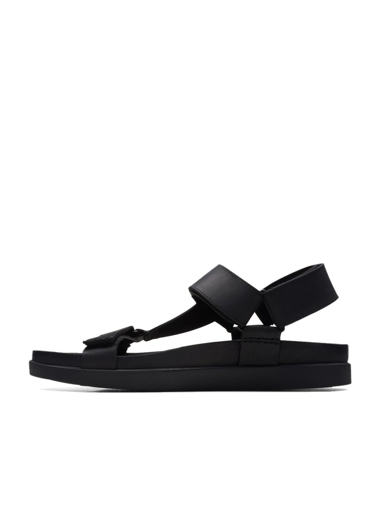 Clarks Men's Sunder Range Black Floater Sandals