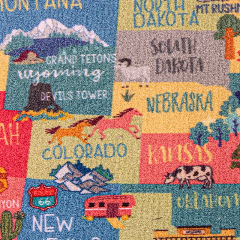 5'2"x7'2" Carmela Rug Blue/Ivory - SoHome