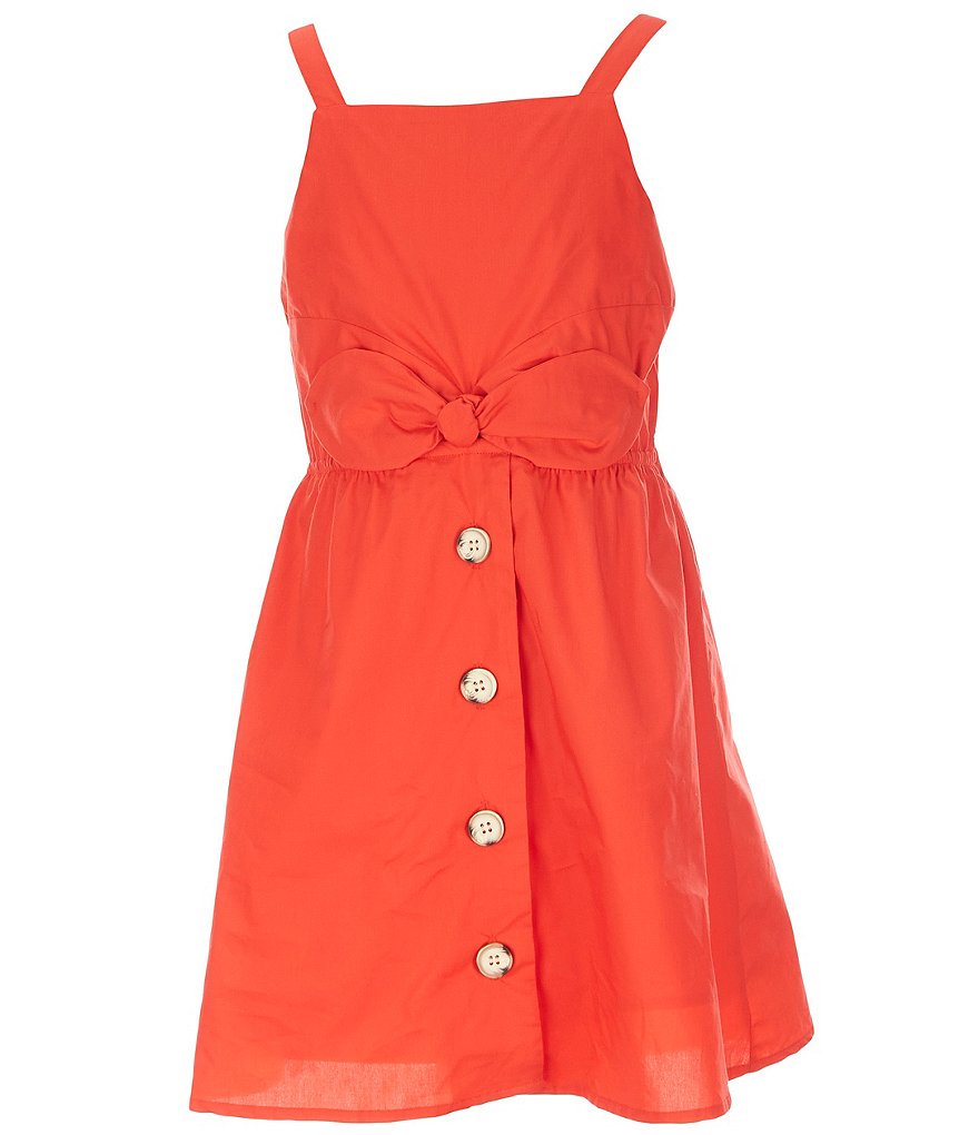 Angie Big Girls 7-14 Stripe Ruffle-Hem Maxi Dress