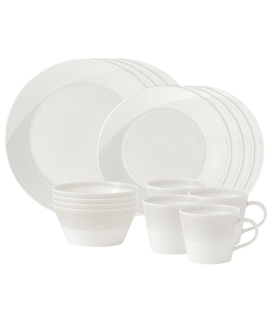Royal Doulton 1815 White 16-Piece Dinnerware Set