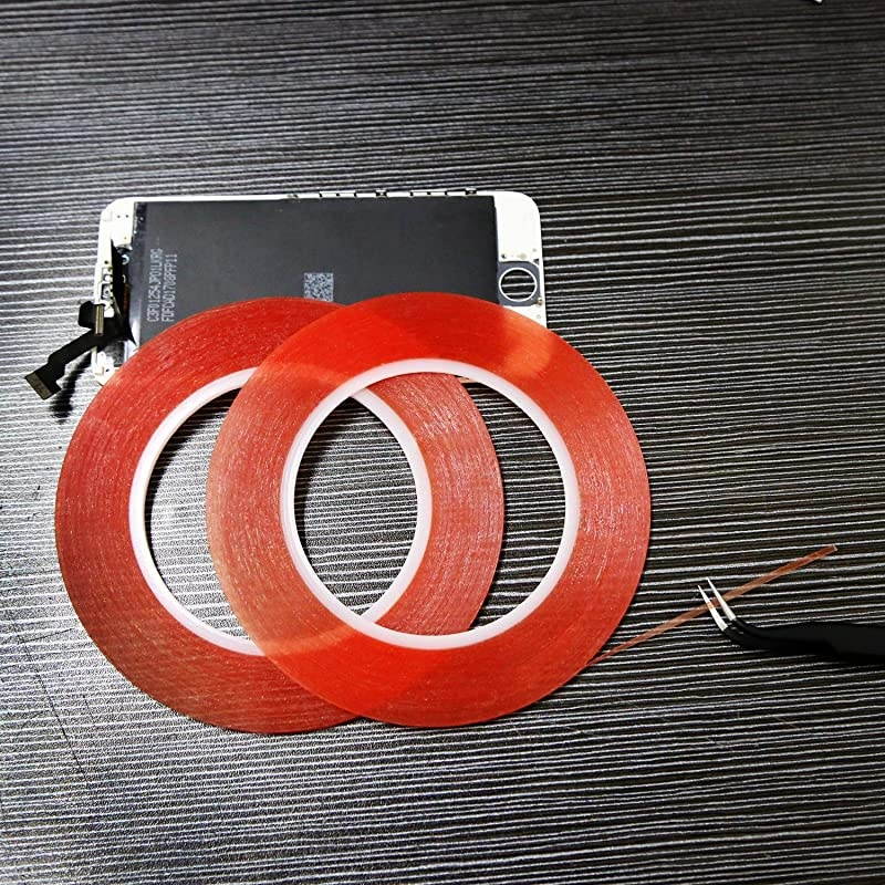 2mm 3mm x 25M Phone Repair Tape LCD Touch Screen Repair Tape Phone Adhesive Tape LCD Screen Adhesive Tape for Cell Phone iPad Tablets Laptops Camera