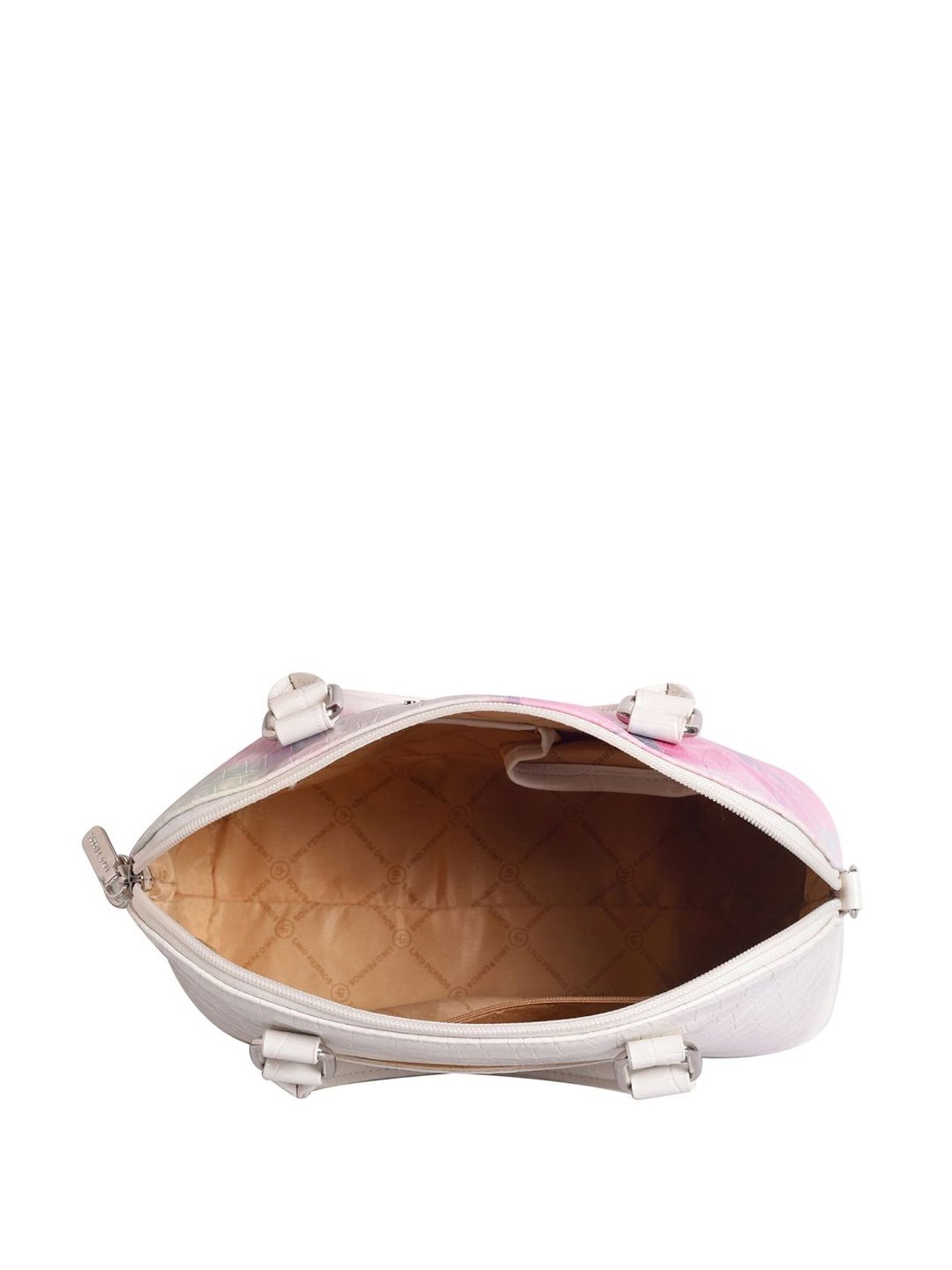 Lino Perros Pink Printed Medium Handbag