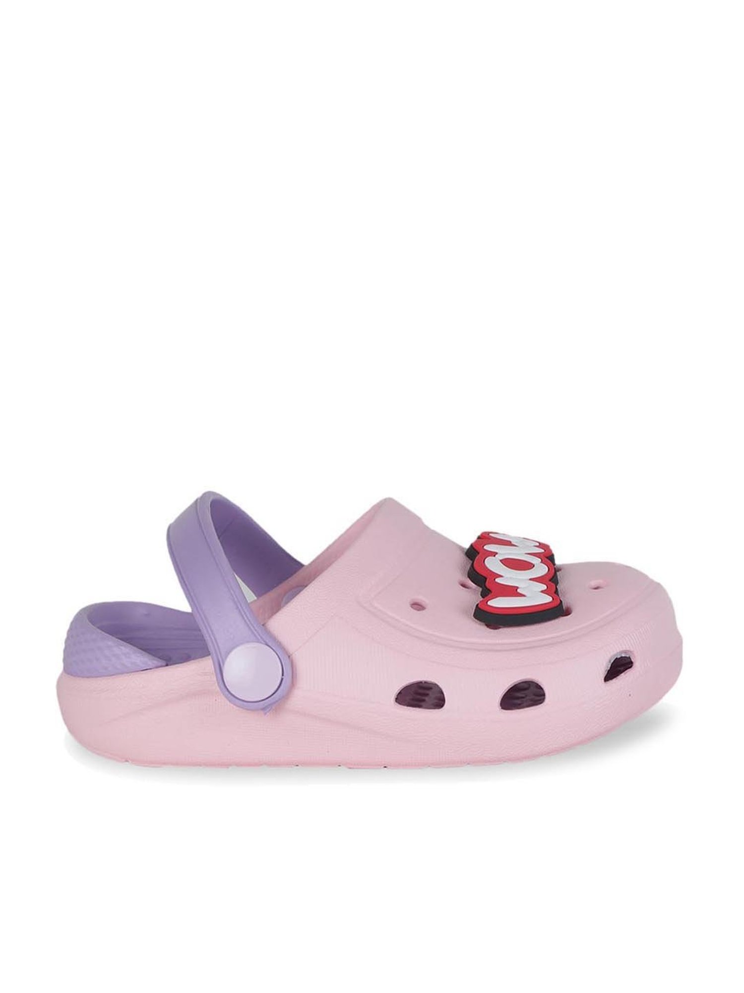 Passion Petals Kids Pink Sling Back Clogs