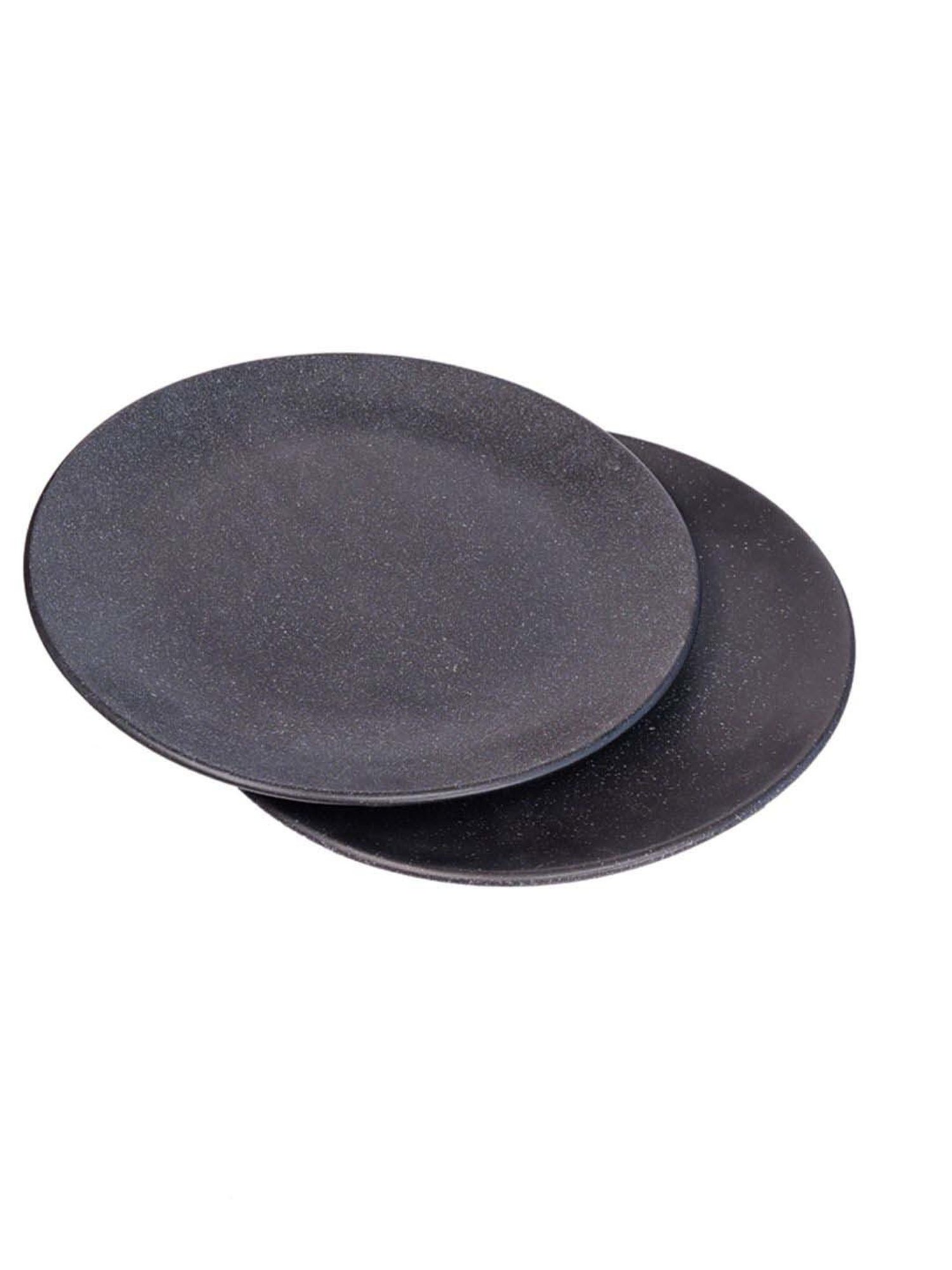 Pure Home and Living Transparent Glass Textured Dinner Plates