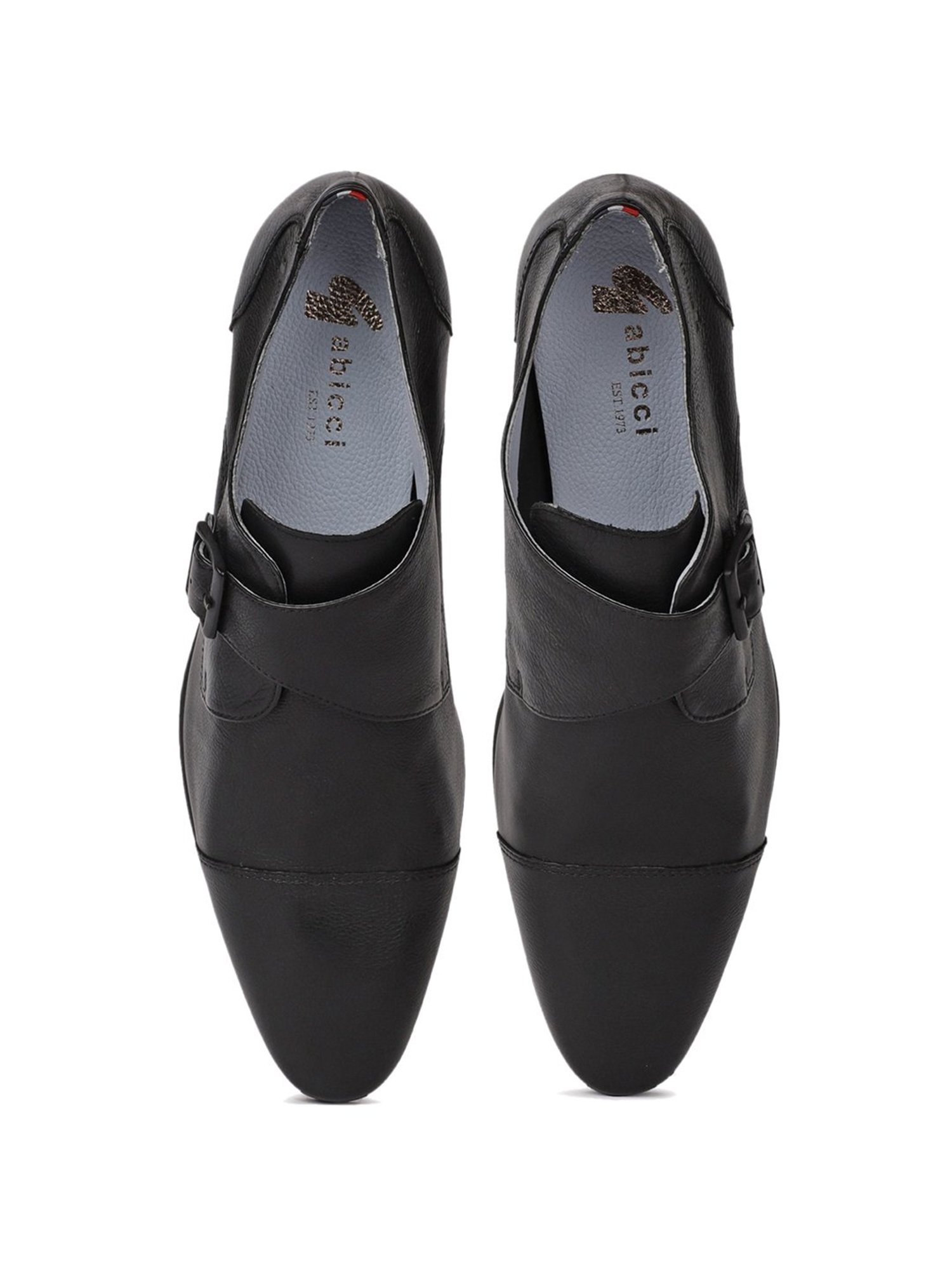 Gabicci Men's Jim Clark G Black Monk Shoes