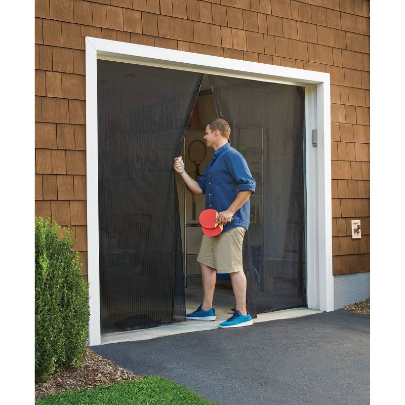 Magic Mesh Hands-Free Garage Screen Door