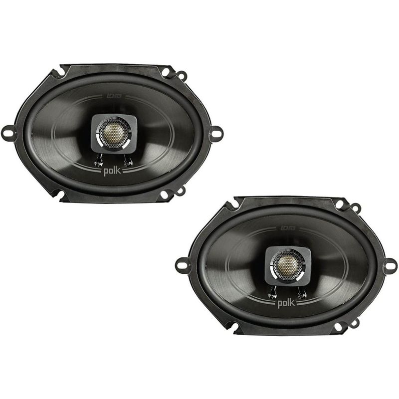 Polk 5x7" 225 Watt 2-Way Car/Boat Coaxial Stereo Audio Speakers Marine (2 Pack)