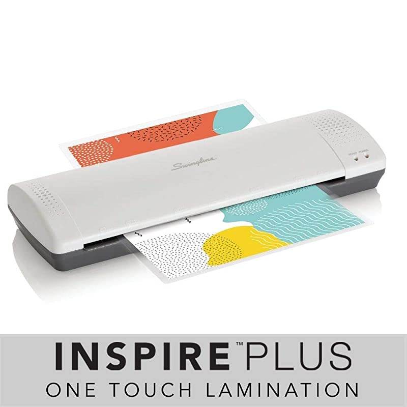 Laminator, Thermal, Inspire Plus Lamination Machine, 12 inches Max Width, Quick Warm-up, Includes Laminating Pouches, White / Gray (1701867)