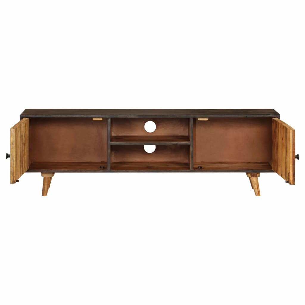 vidaXL Solid Mango Wood TV Cabinet Lowboard Sideboard Storage Living Room