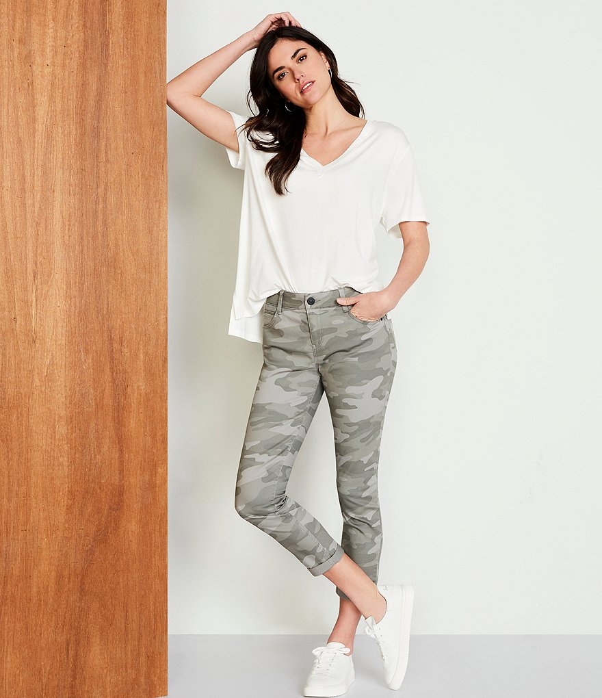 Gibson & Latimer Perfect Fit Crop Skinny Camo Twill Pants
