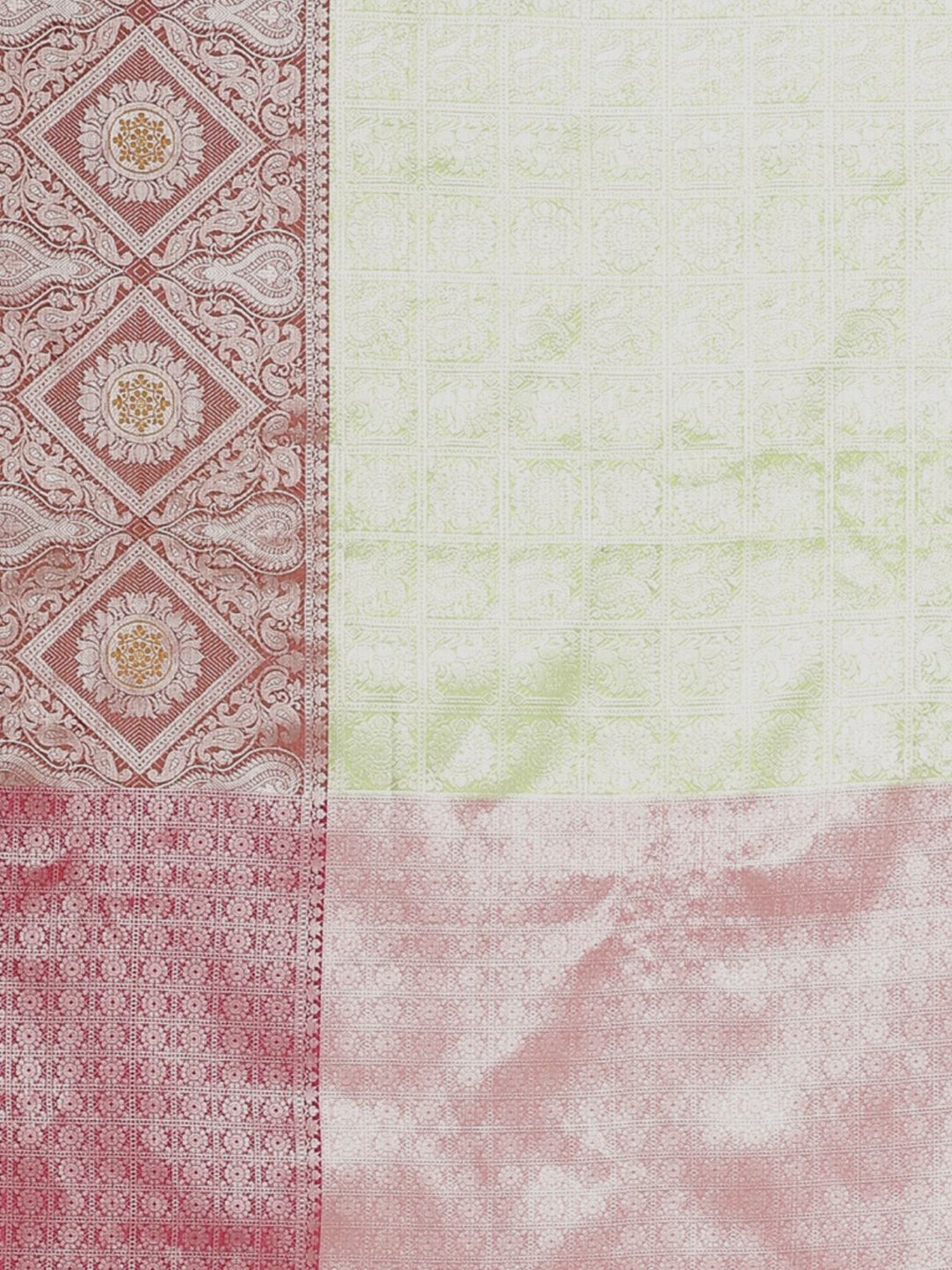 Banarasi Silk Works Green Woven Saree With Unstitched Blouse