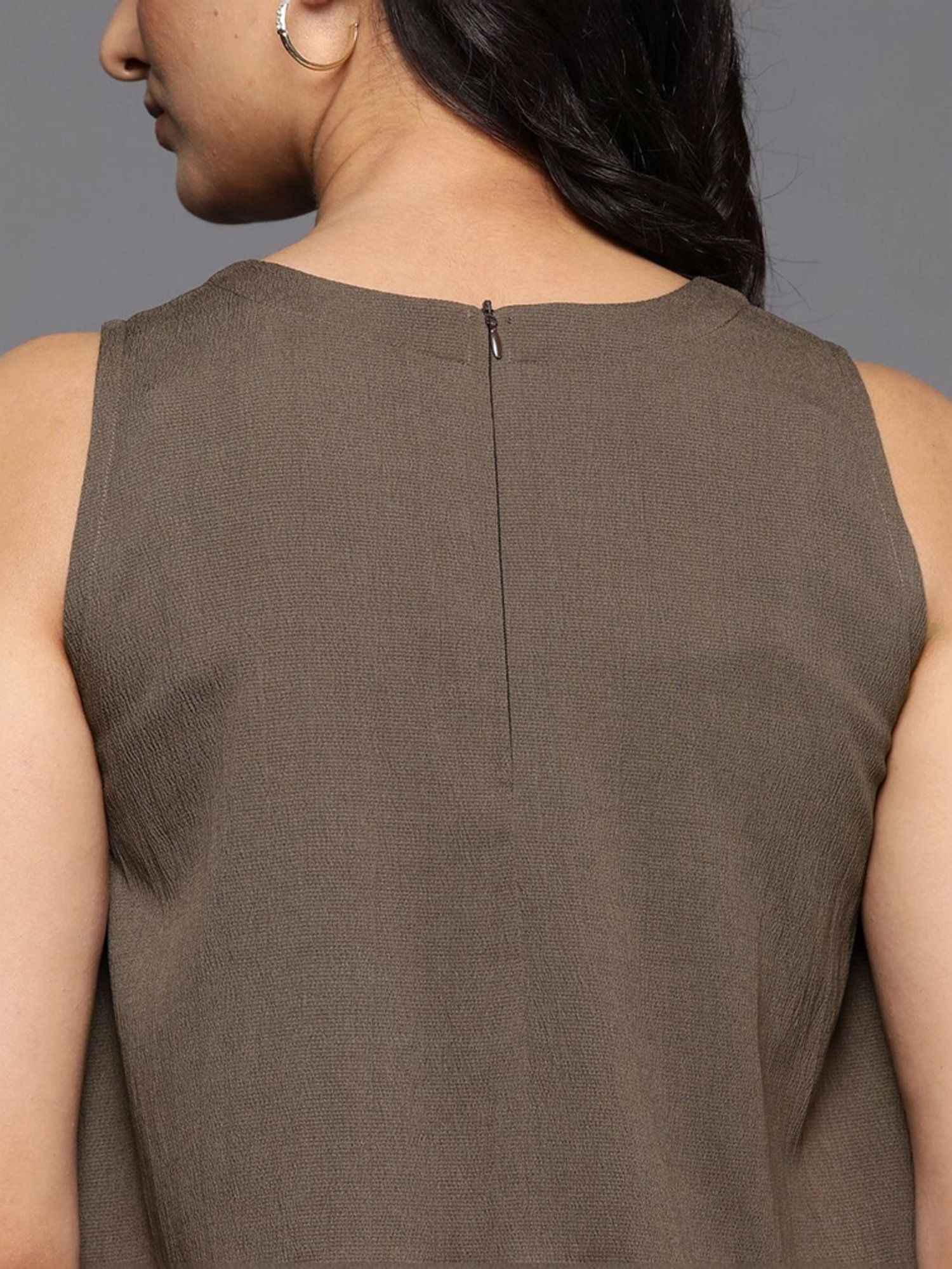 Varanga Brown A-Line Dress