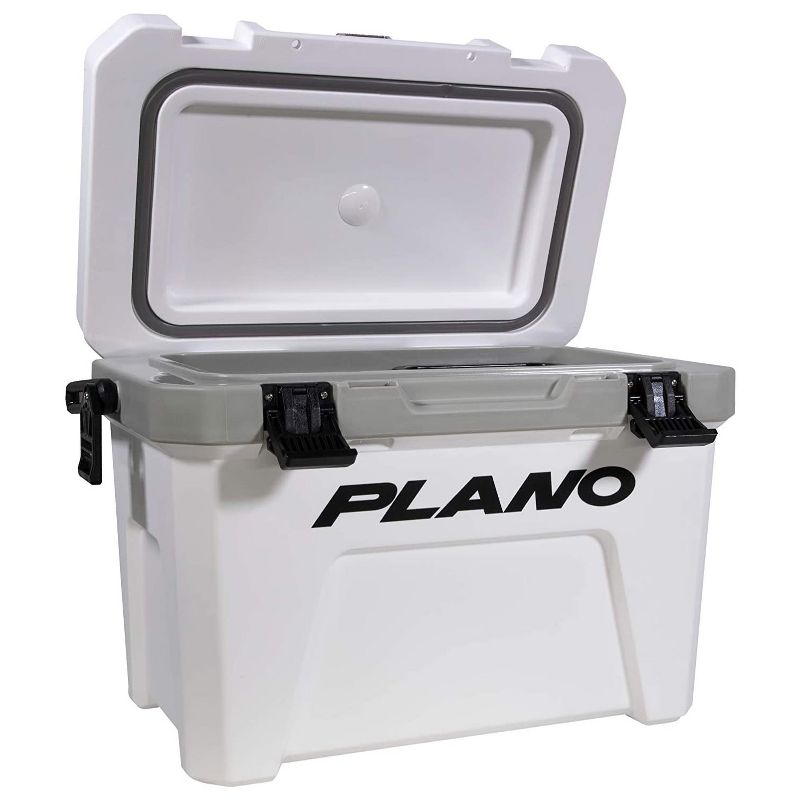 Plano Frost 14 Quart Heavy Duty Beverage Cooler with Built In Bottle Opener and Removable Dry Basket for Camping, Tailgating, Outdoor Events