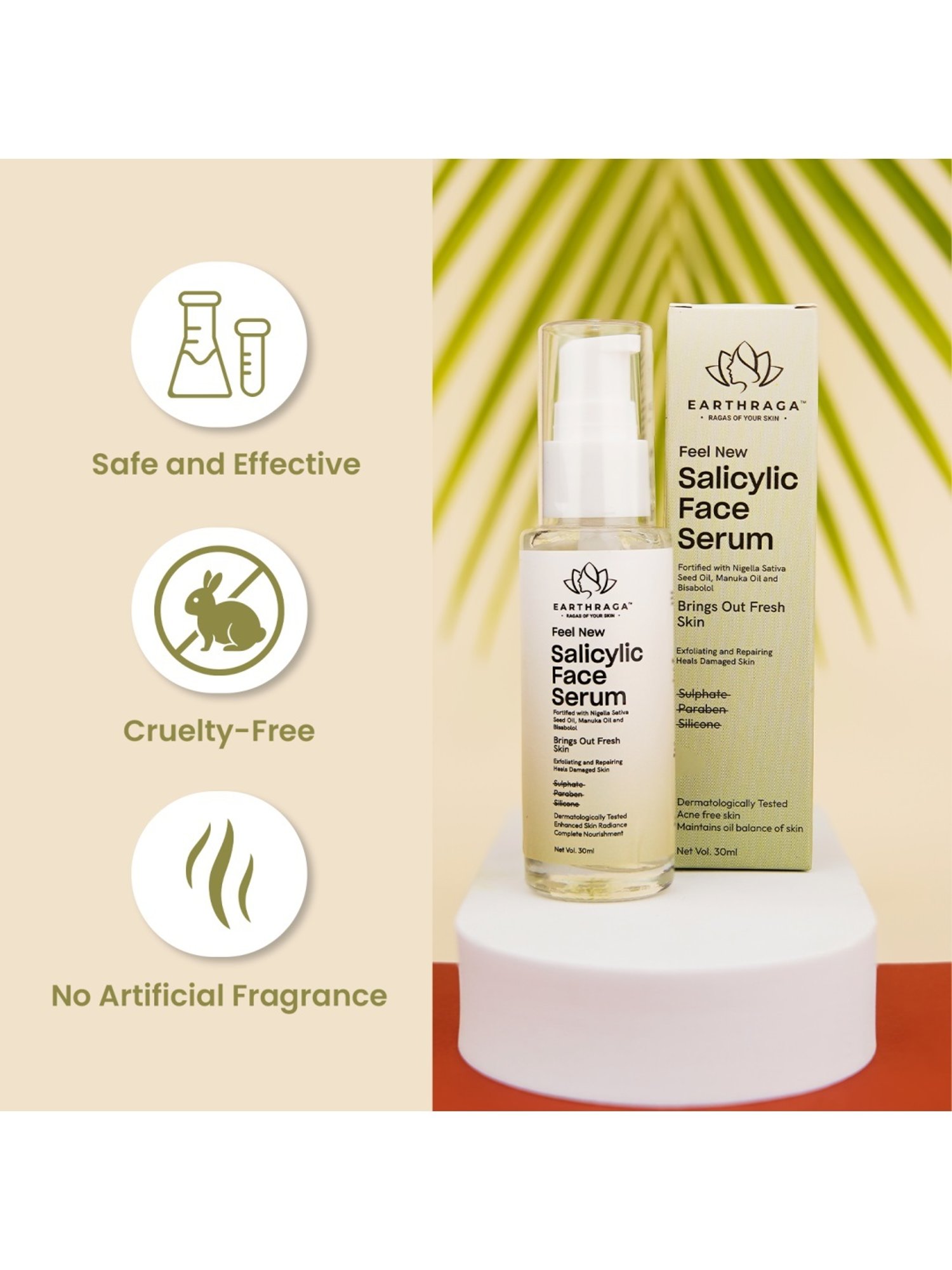 Earthraga Feel New Salicylic Face Serum - 30 ml