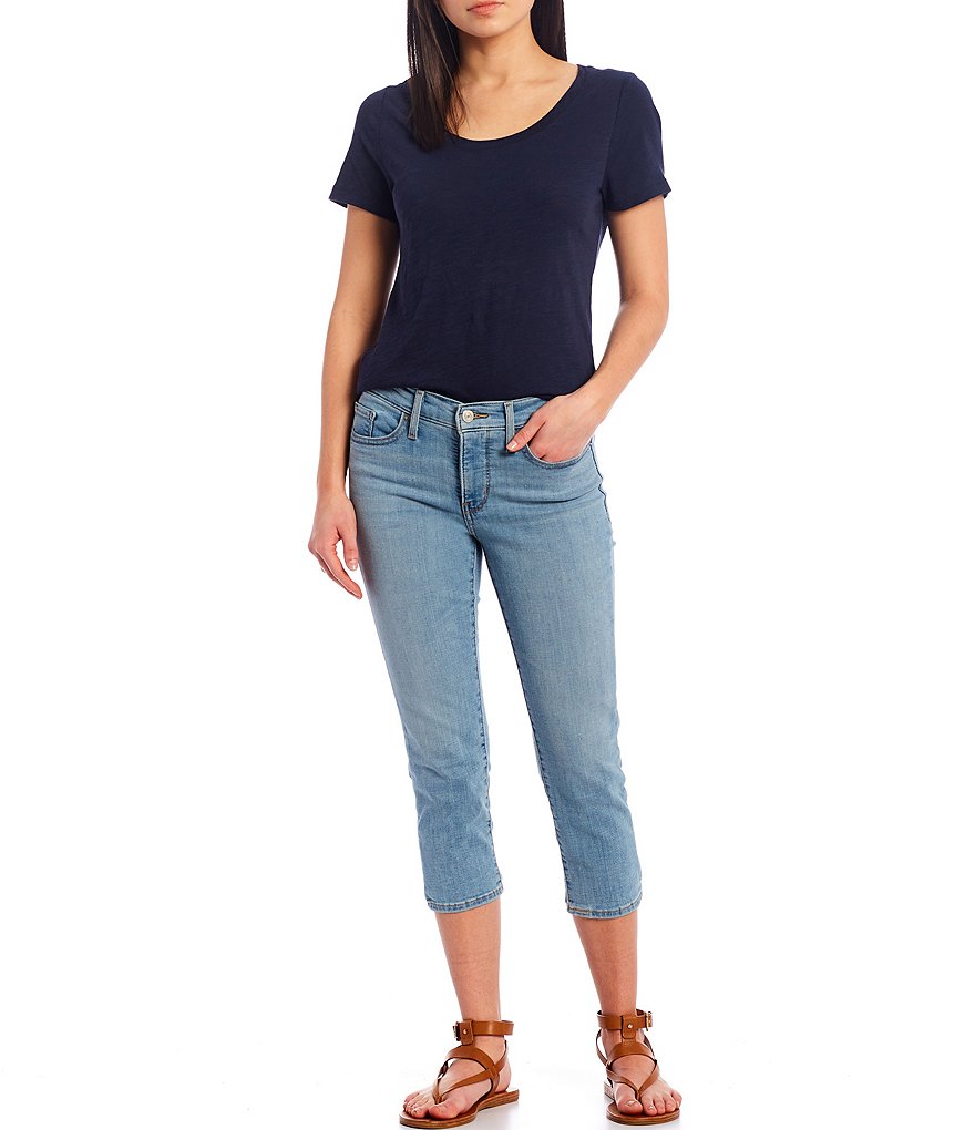 Liverpool Los Angeles Classic Slub Jersey Scoop Neck Short Sleeve Tee