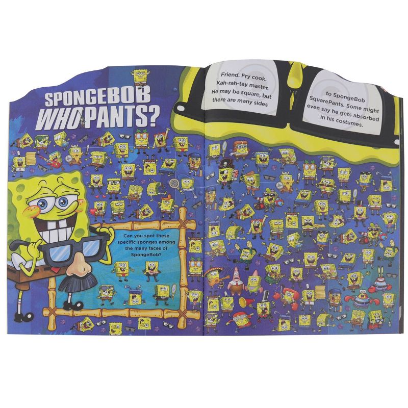 Spongebob Shapped Look And Find Book With Stickers