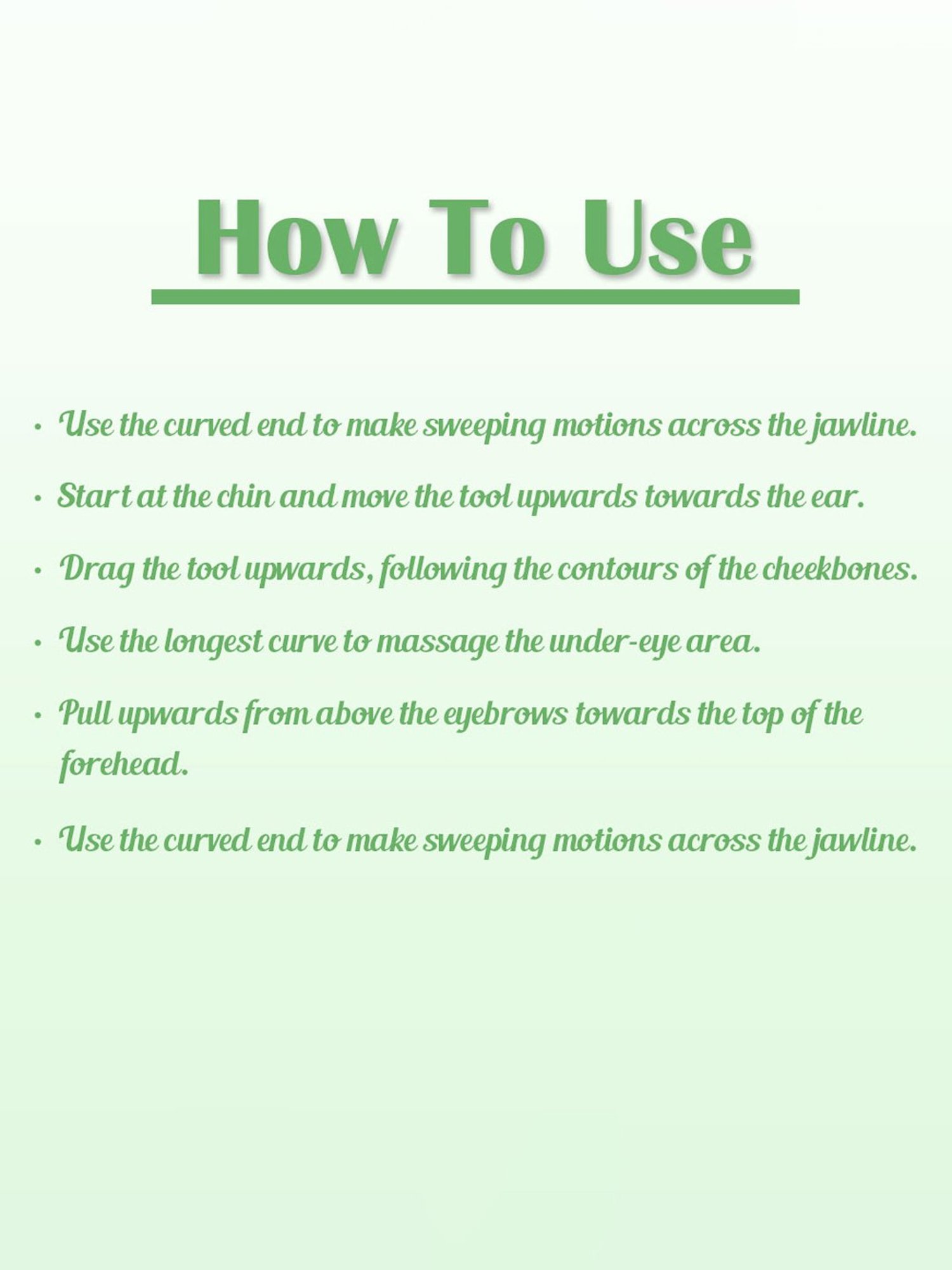 Jaquline USA Northern Jade Gua Sha Stone