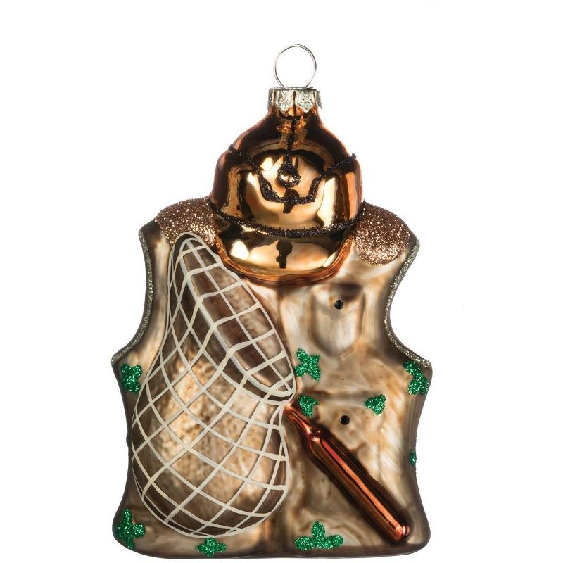 Carlton Cards 3.75" Heirloom Family and Friends Picture Frame Christmas Ornament - Green/Pink