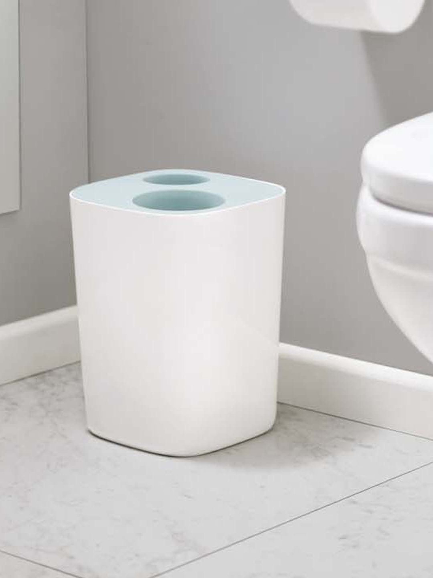 Joseph Joseph White & Blue Plastic Waste Separation Bin - Set of 1