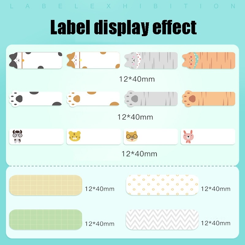 Thermal Label Paper Cosmetic Sticker Bottled Name Sticker For NIIMBOT D11 Printer, Size: Cute