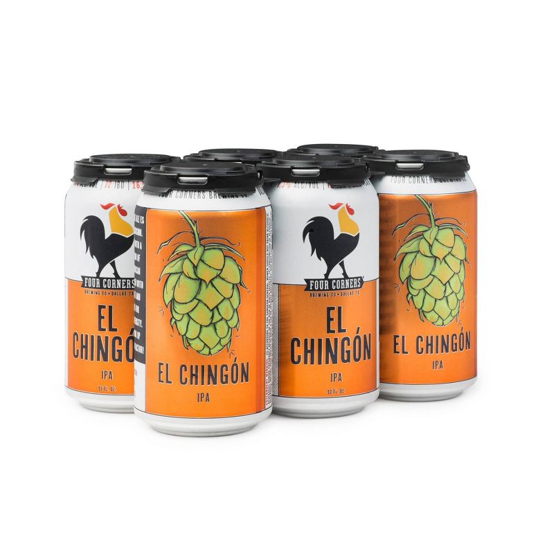Four Corners El Chingón IPA Beer - 6pk/12 fl oz Cans