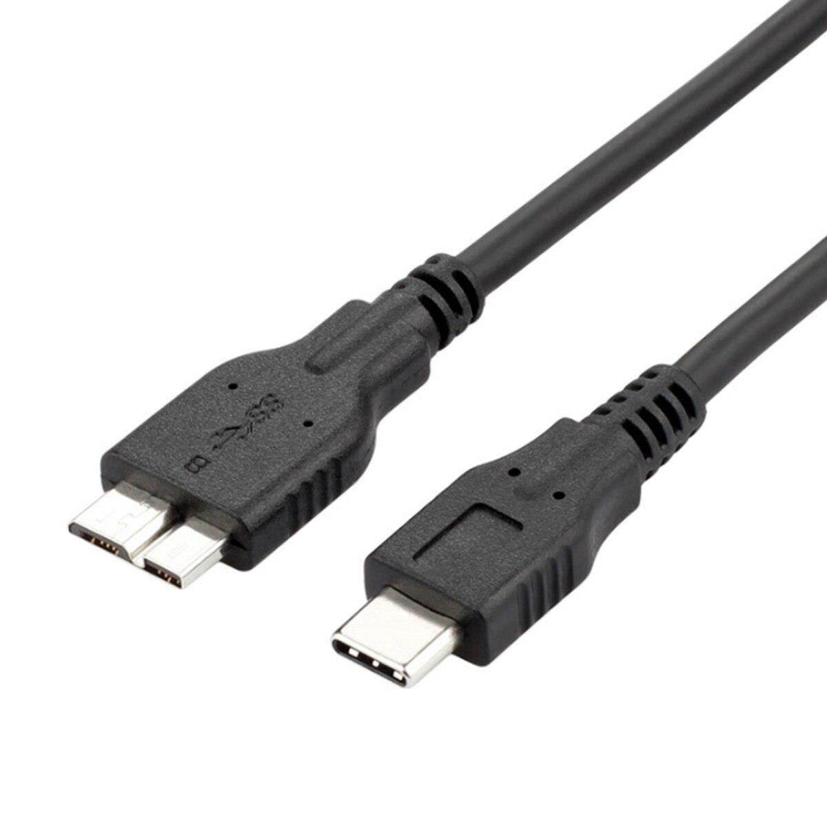 1m USB3.1 Type C to Micro B USB Data Sync Cable Cord for Type C Mobile Phone External Hard Drive Disk HDD USB-C Hard Drive Cable