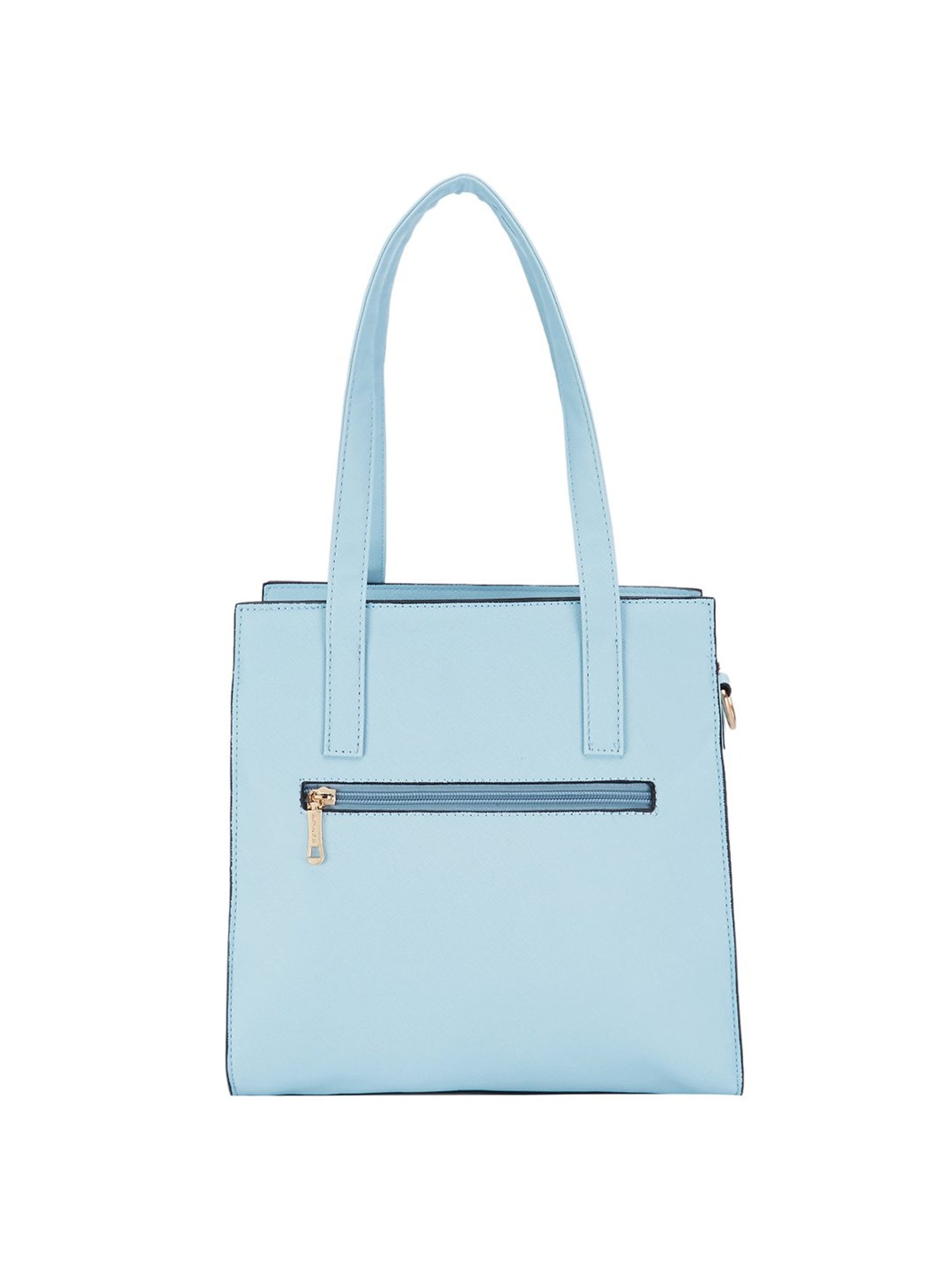 Pierre Cardin Blue Textured Medium Shoulder Handbag