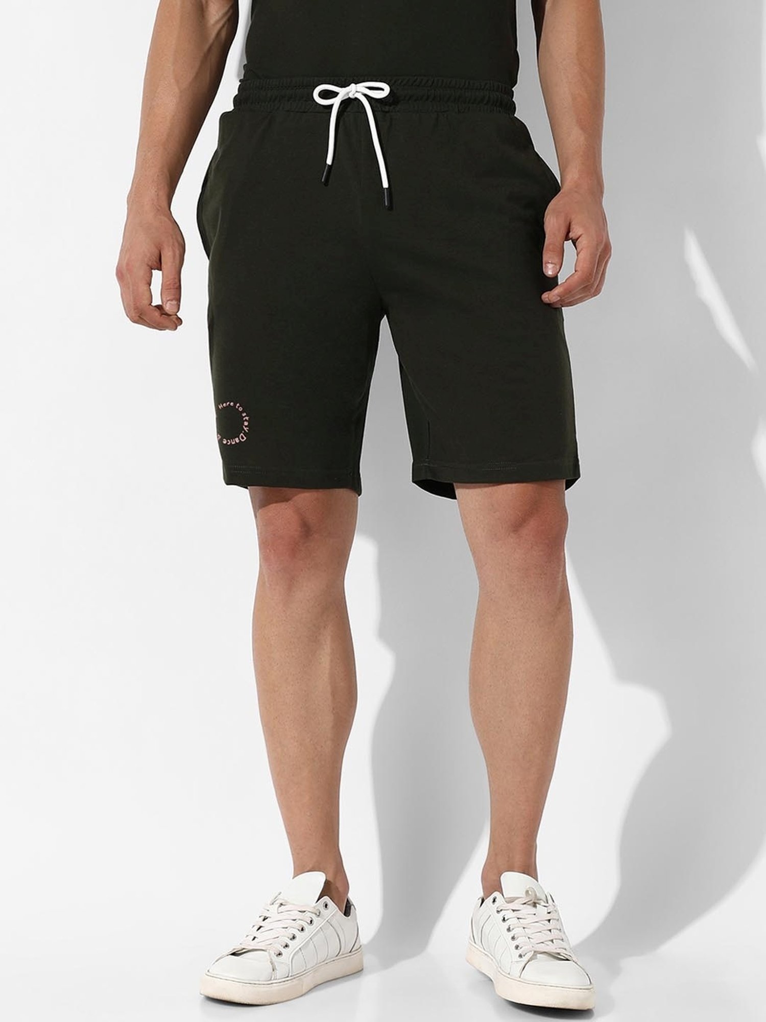 Campus Sutra Green Regular Fit Oversized Earth Dance Printed Co-Ord Set