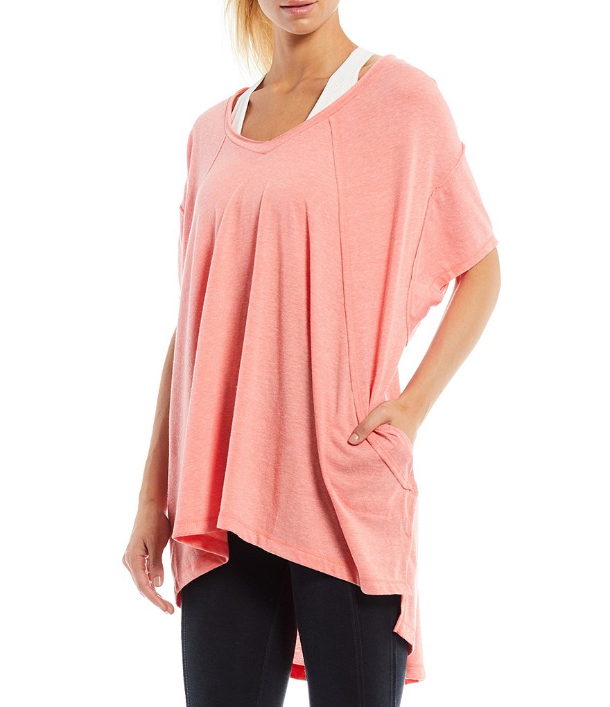 Free People FP Movement City Vibes Oversized Fit Cotton Blend Tee