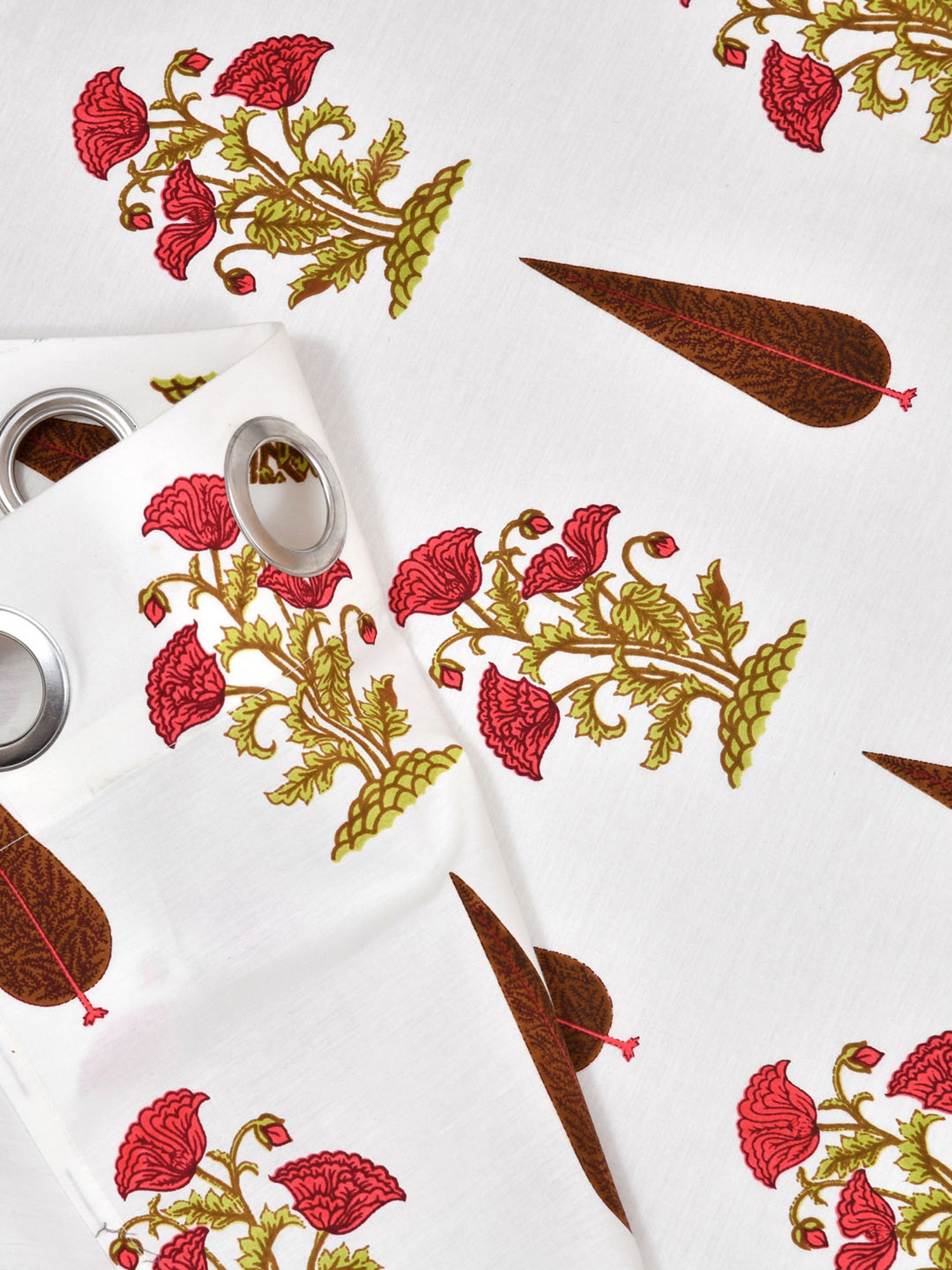 Living Roots Jaipuri Multicolor Cotton 7 ft Door Curtain