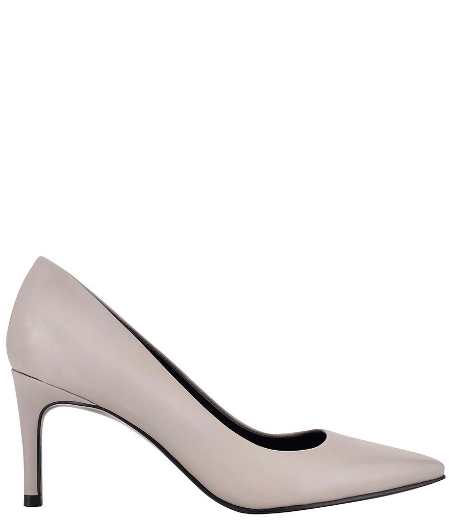 Calvin Klein Callia Leather Square Toe Pumps