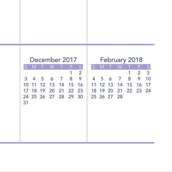 At-A-Glance PM52818 Mini Monthly Wall Calendar - 6 1/2" x 7 1/2"