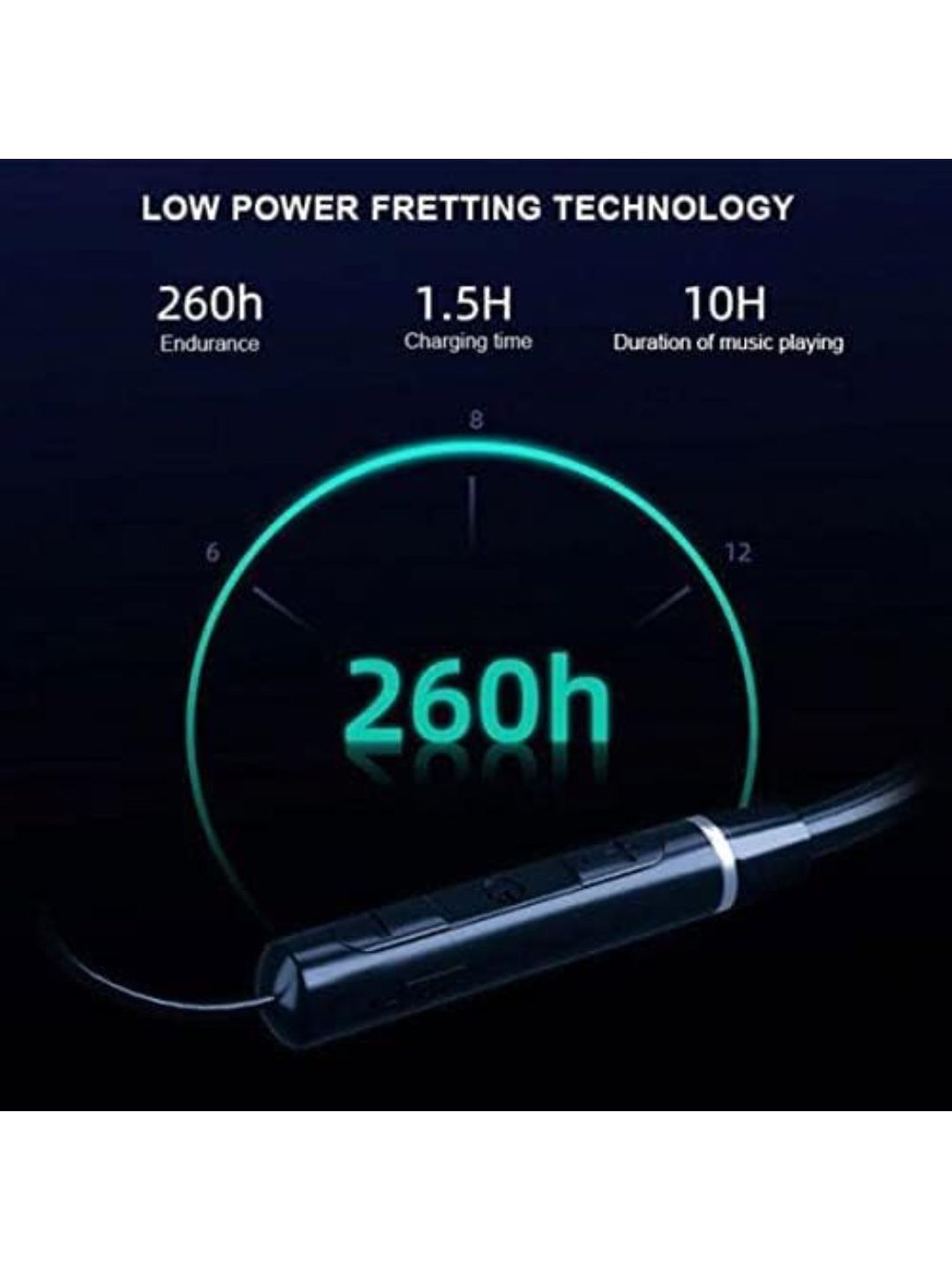 Lenovo QE03 Neckband with Mic (Black)