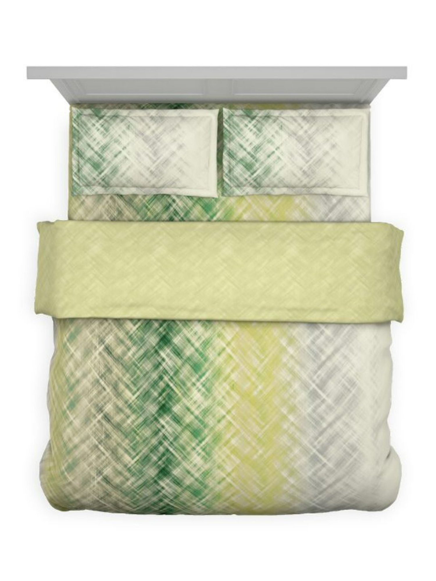 DDecor Empyrean Abstract Green 145 TC Cotton Bed Linen Set