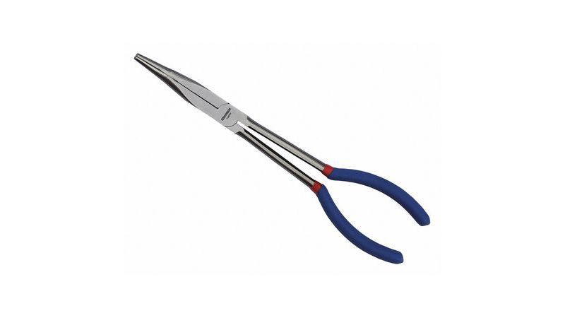 WESTWARD 1UKK7 Bent Long Nose Plier,10-7/8 in.,Serrated