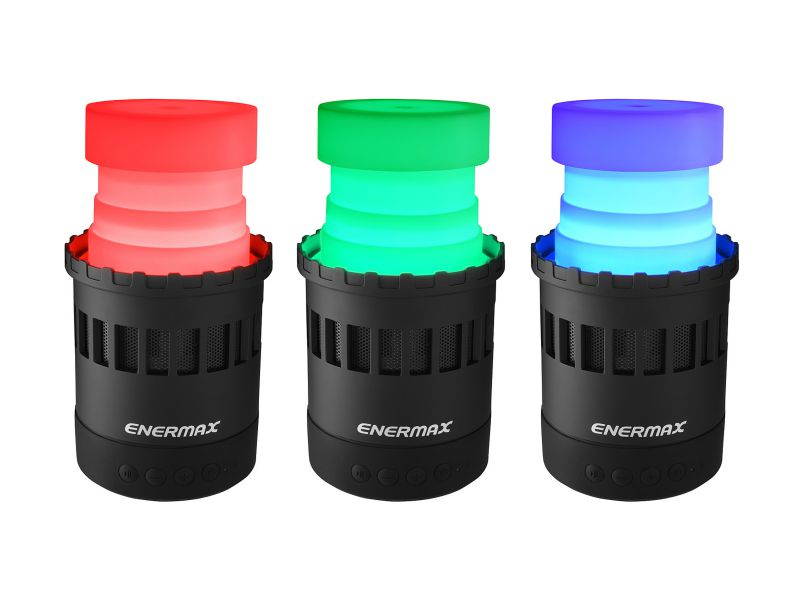 Enermax EAS05-BK Pharoslite 7-in-1 LED Bluetooth Speaker - Black