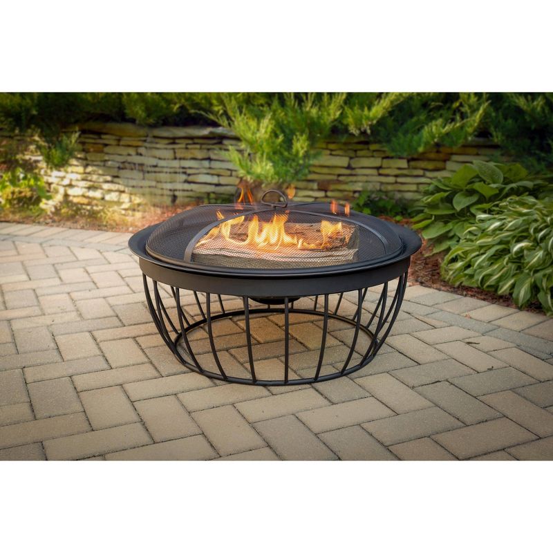 Mason 30" Round Wood Burning Fire Pit - Pleasant Hearth