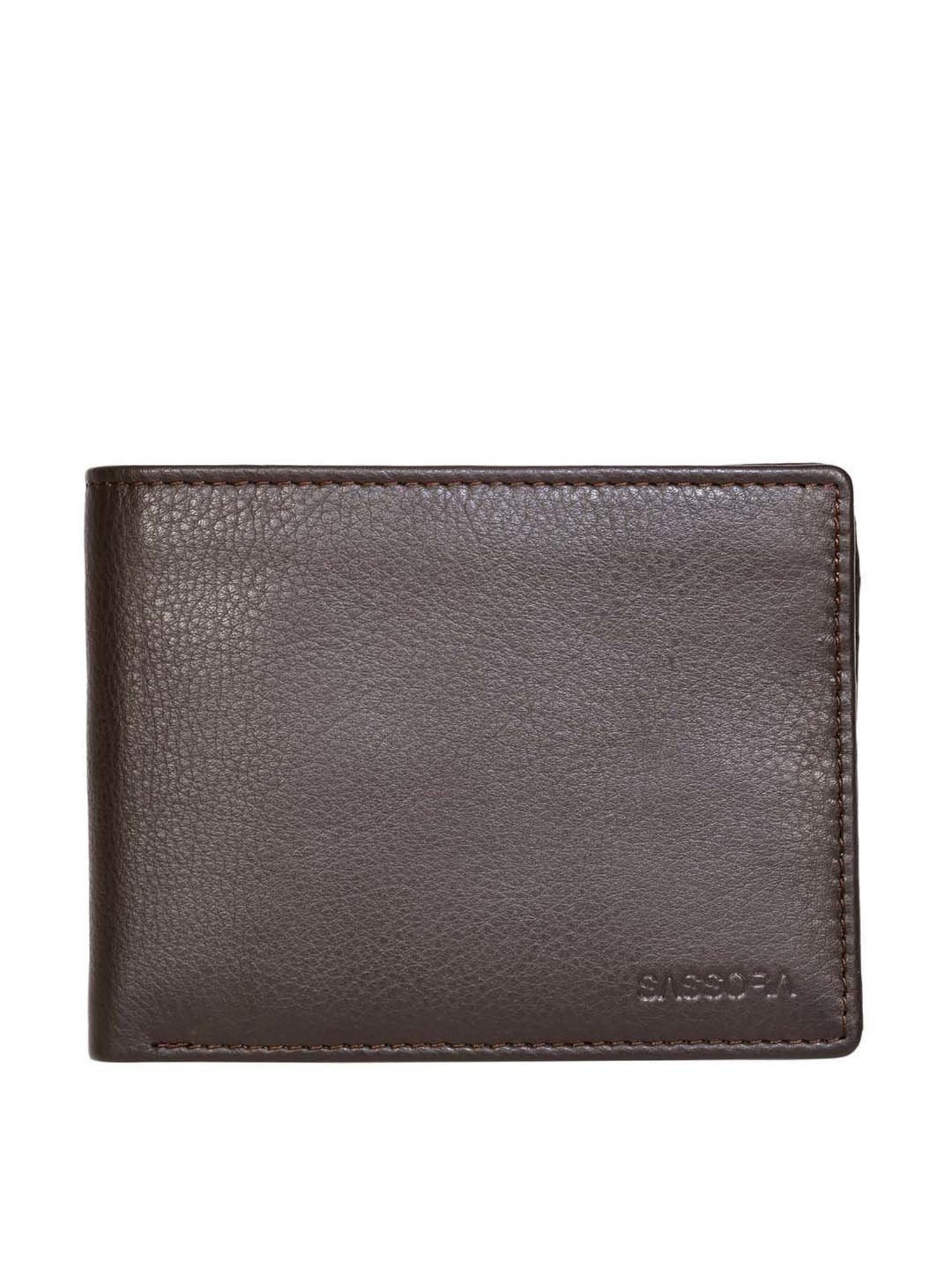 THE HOLISTIK Revival Black & Maroon Casual Leather Bi-Fold Wallet for Men