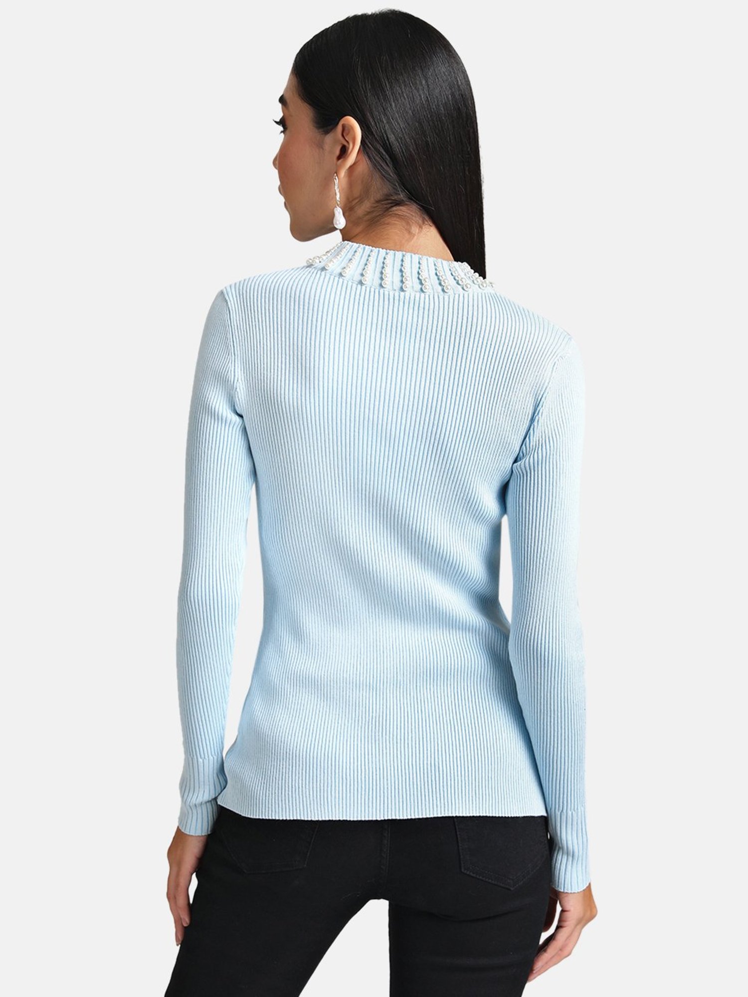 Kazo Embellished Turtle Neck Pullover