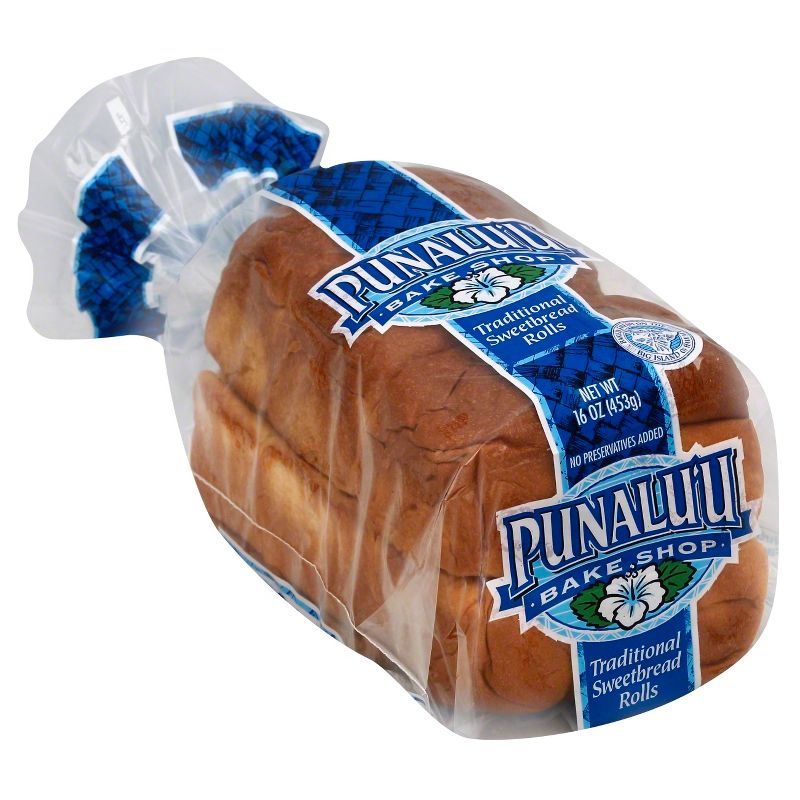Punalu'u Bake Shop Traditional Sweetbread Rolls - 16oz